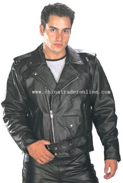 Classic Mens TOP GRADE Biker Motorcycle Jacket