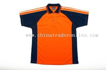 Hi Vis Polo with Navy Contrast