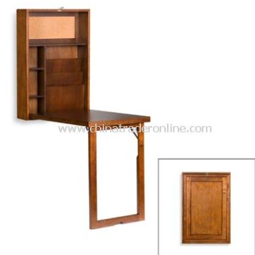 Fold-Out Convertible Desk - Walnut