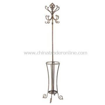 Multi-Arm Coat Rack with Umbrella Stand