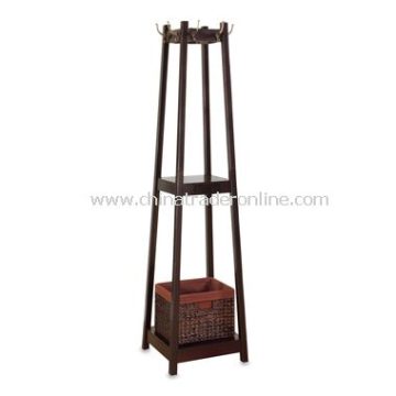 Nepal Coat Rack with Drawer Basket
