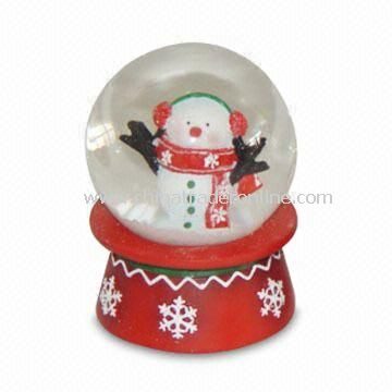 Snow Globe in Cute Design for Xmas, Available in Various Diameters
