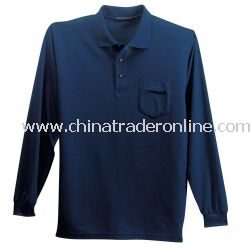 Silk Touch Long Sleeve Sport Shirt with Pocket
