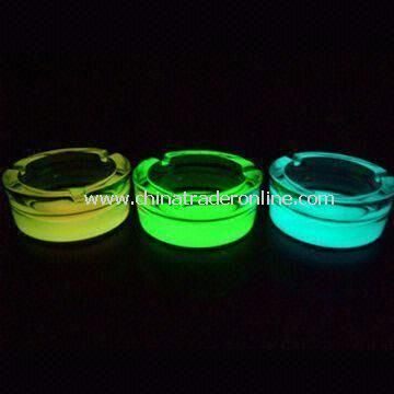 Laminated Glass Ashtrays, Available in Red, Yellow, Green, and Blue, Ideal for Party