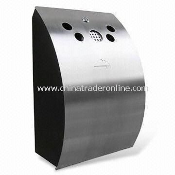 Outdoor Ashtray Bin in Popular Design, Made of Cold-rolled Steel Plate Body