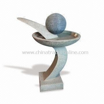 Light and Durable Outdoor Fountain, 35.5-inch Height, Available in Different Designs