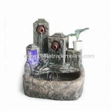 Light/Durable Rock Fountain, Made of Fiberglass, Available in Different Designs