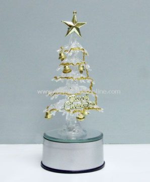 USB 7 color crystal  rotate tree
