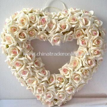 Artificial Wreath, Various Colors and Sizes are Available, Suitable for Wedding Decoration