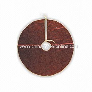 Christmas Tree Skirt, Made of Spun Gold Plush, Various Colors are Available