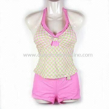 Womens Swimsuit with UV Protection, OEM Orders are Accepted, Made of Polyester and Spandex