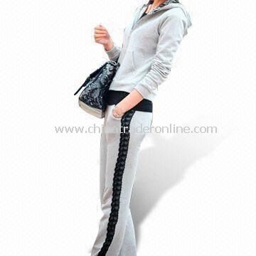 Fashion Ladies Training and Jogging Sports Suit, Customized Designs are Welcome