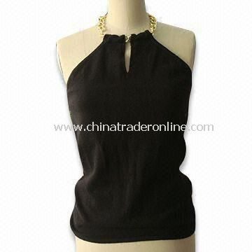 Womens Sleeveless Sweater, Made of 100% Cashmere, Various Colors are Available