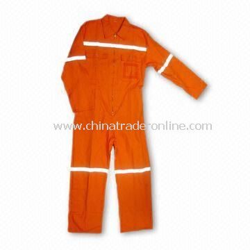 Coverall/Working Garment/Workwear, Comes in Various Colors, Made of 100% Cotton