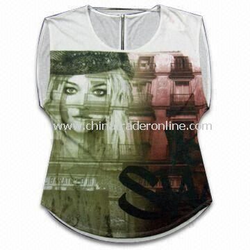 Fashionable Sublimation Printed Womens/Casual Dress, Made of TC Light Soft Jersey