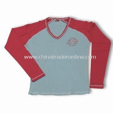 Promotional T-shirt with Screen Printing Logo on Front/Back, Customized Designs are Welcome
