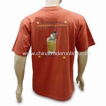 T-shirt, Made of 100% Cotton and Combed Jersey, Suitable for Promotional Purposes