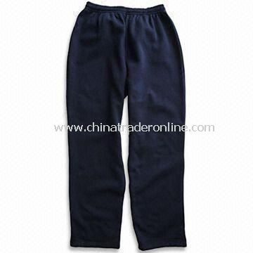 Mens Leisure Pants, Made of Cotton, with Elastic Waistband and Easy to Wear