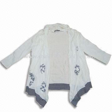 Ladies Knitted Blouse in 12GG and Crinkled Casual Style