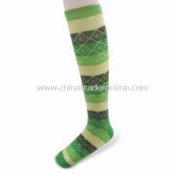 Womens Stocking Socks, Made of Cotton, Spandex, Elastic and Nylon