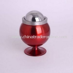 Decorative Metal Ashtray with Wine Glass Shaped