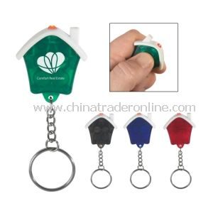 LED House Shape Keychain