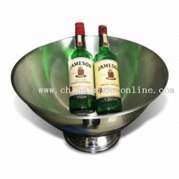 Eight-liter Champagne Cooling Bowl Made of Stainless Steel