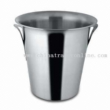 Stainless Steel Wine Bucket with Tulip Handle