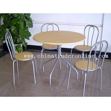 Round Dining Set (1 Table With 4 Chairs)