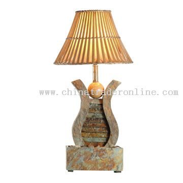 Bedrock Slate Fountain Lamp
