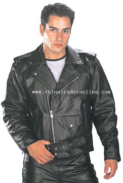 Classic Mens TOP GRADE Biker Motorcycle Jacket
