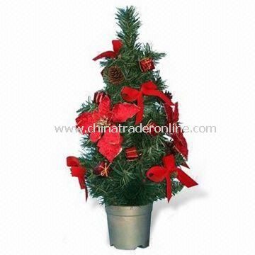 Christmas Tree with Plastic Stand, Fraser Fir Decorated