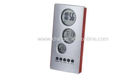 CALENDAR ALARM CLOCK WITH THERMOMETER