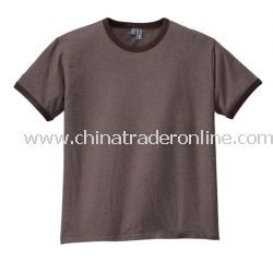 District Threads Heathered Jersey Perfect Weight Ringer Tee