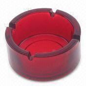 Round-shaped Glass Ashtray, Measuring 10.6 x 5cm