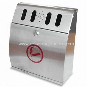 Ashtrays, Slim Shape Gives a Friendly Look When Mounted on Wall or Pole