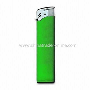 Cigarette Lighter in Electric Type, Made of Plastic, Customized Designs and Colors are Welcome