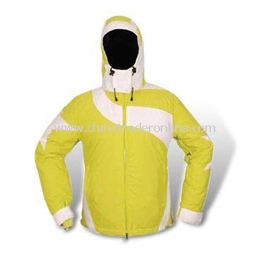 Breathable Skiwear, Made of 100% Polyester, with Attached Hood