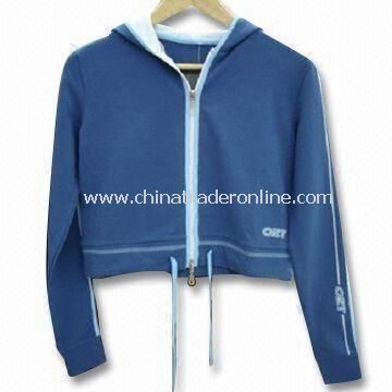 Ladies Jogging Suit, Made of 100% Cotton Spandex Loop Terry, Comfortable for Sportswear