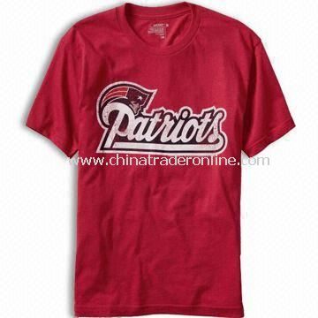 Mens Knitted T-shirt, Made of 100% Cotton, Available in Various Sizes and Colors