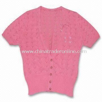 Womens Sweater, Made of 100% Cotton, 5.5GG Gauge
