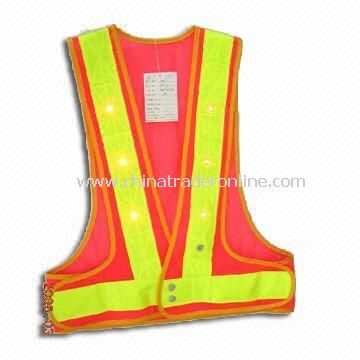 Fluorescent Yellow Safety Vest, Available in S to XXXL