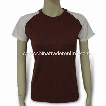 Promotional T-shirt for Women, Made of Cotton