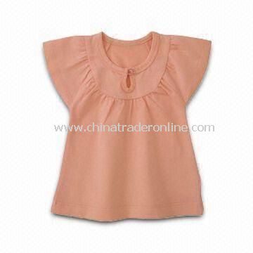 Baby T-shirt, Made of Cotton, with Print and Embroidery