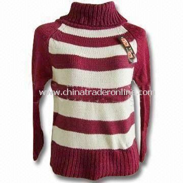 Womens Crewe Neck Cardigans, Made of 65% Viscose, 35% Nylon and Bead Work