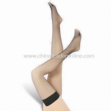 Womens Fishnet Stocking, Made of Nylon and Spandex, Weighs 28g