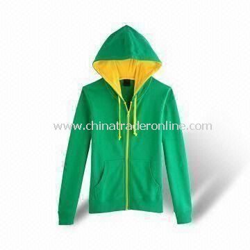 Mens Top Coat, Made of 100% Cotton, Front Fly Closed with Zippers