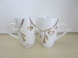 Custom White Porcelain/Ceramic Decal Promotional Coffee Mug Cup